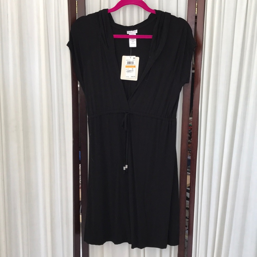 Dottie hooded black dress